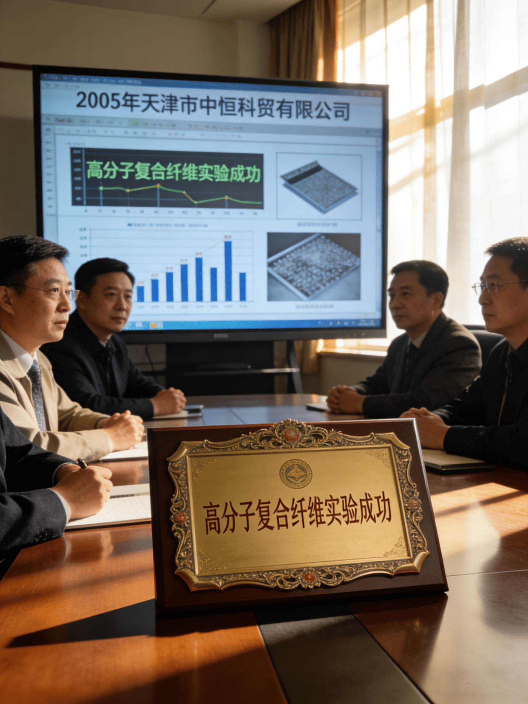 2005年-天津中恒科贸有限公司高分子复合纤维制造成功