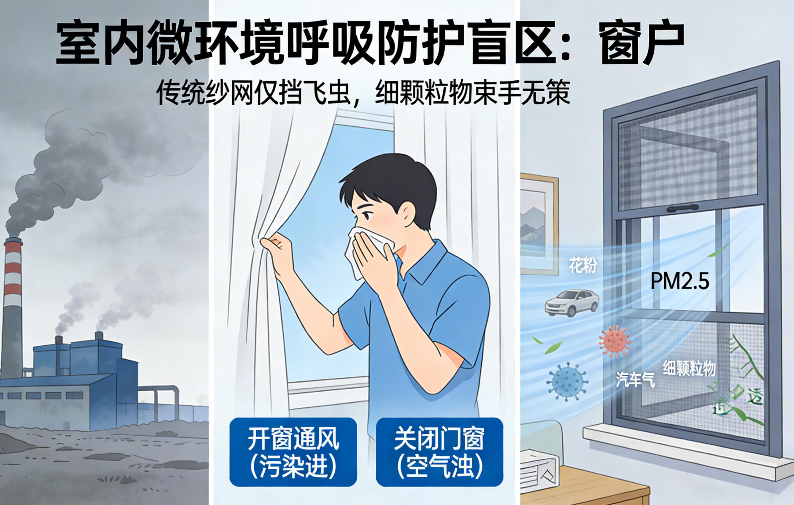 破霾而出，窗纱革命：首款高效防尘霾窗纱重磅面世，定义健康人居新维度